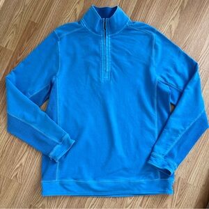 Tommy Bahama Men's Blue Quarter-Zip Sweatshirt size-small